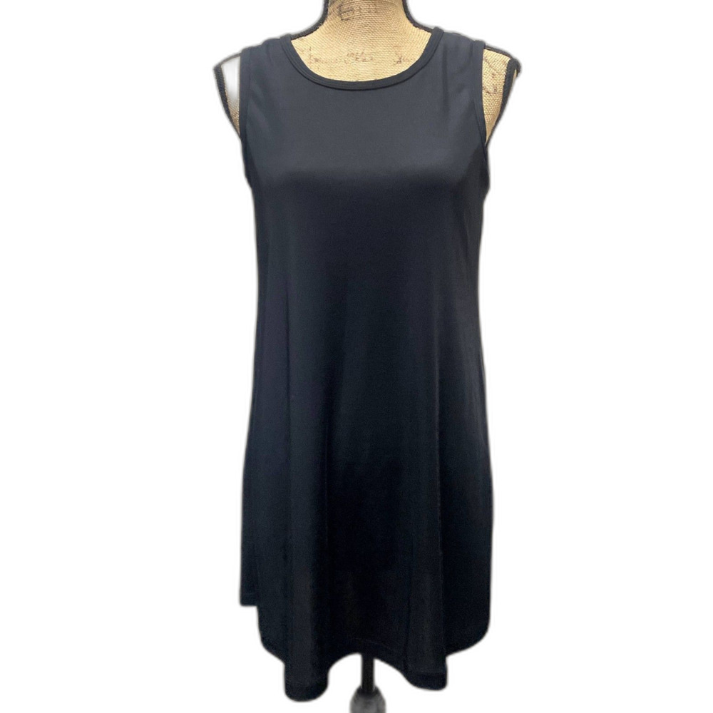 Sessa Black Swimsuit Cover Up Dress Semisheer‎ Black Slinky Mesh Size Small